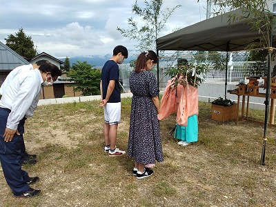 kawaken住宅だより―須坂市井上分譲地にてK様邸の地鎮祭を行いました―