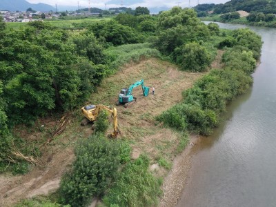 工事だより8月号（立ヶ花河道掘削その３工事）