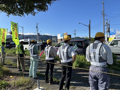 秋の全国交通安全運動　街頭啓発活動に参加しました。