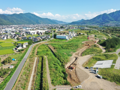 工事だより9月号（埴生遊水地周囲堤護岸その２工事）