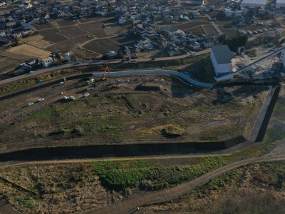 工事だより12月号（埴生遊水地周囲堤護岸その２工事）