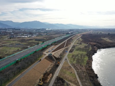工事だより12月号（立ヶ花上流河道掘削外その2工事）
