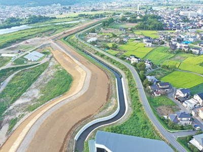 工事だより９月号（埴生遊水地２工事）